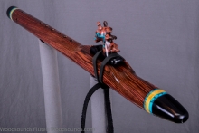 Brazilian Kingwood Native American Flute, Minor, Mid G-4, #K16I (10)